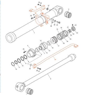DX190-3B DX200-3B 기계 수리 작업실용 수압 시스템 배급기