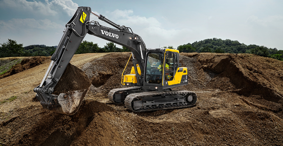 VOLVO EC120 발굴기 예비 부품 철강 수압 실린더 파이프 팔