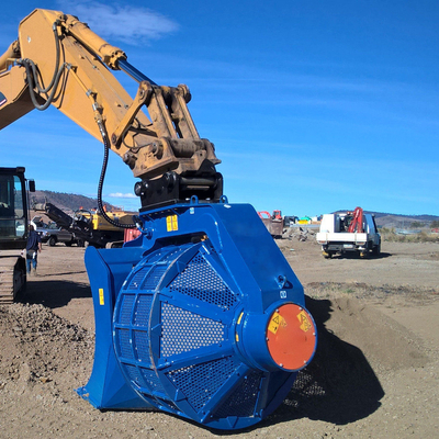 0.46 - 1.2 M3 용량 Excavator Sieve Bucket 수압 회전 스크린 버킷
